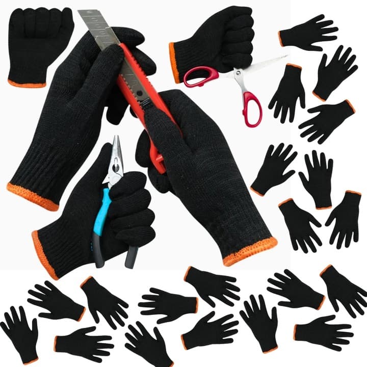 A14_tds0007c_rękawiczki czarne ocieplane robocze - 10 PAR