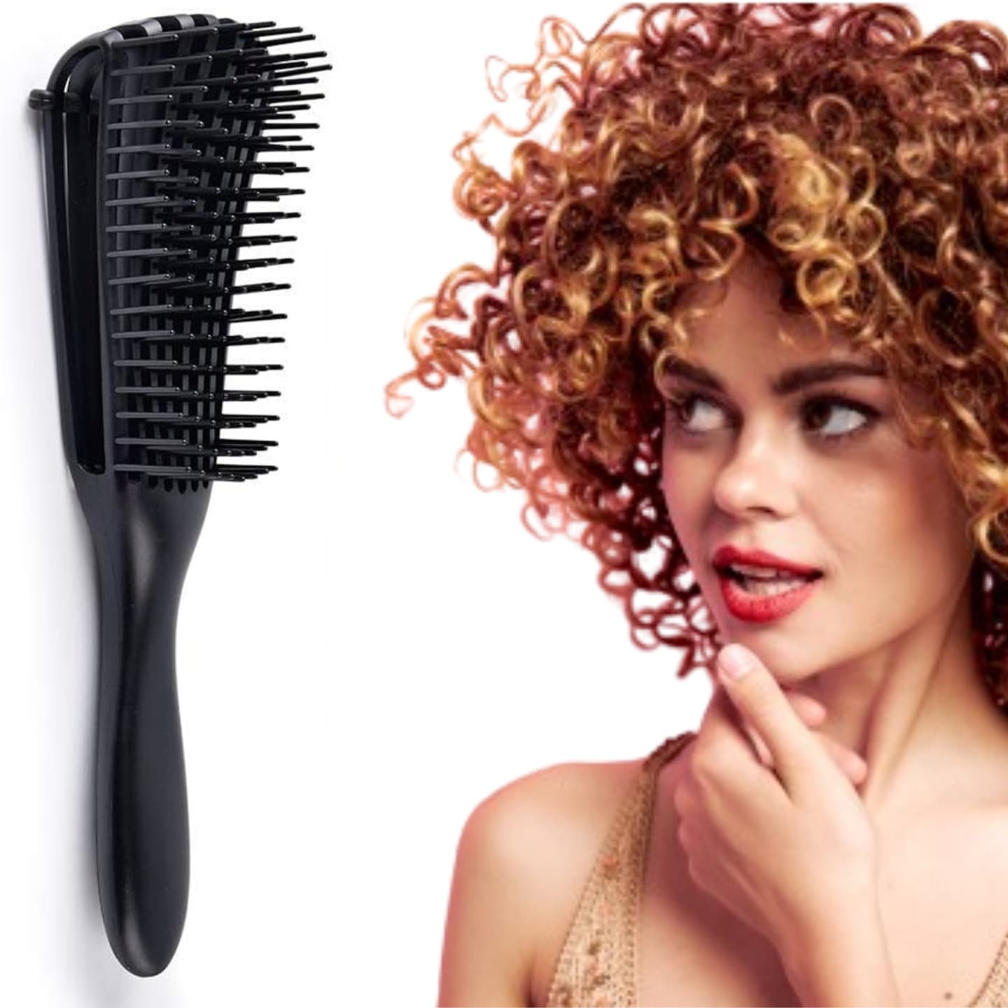B1_tds0132_Szczotka do włosów_rozczesywania CZARNA